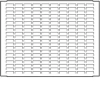 Panou montaj perforat 500x300mm (LxH)