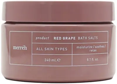 Merréh Red Grape Săruri de baie regeneratoare, 240 ml