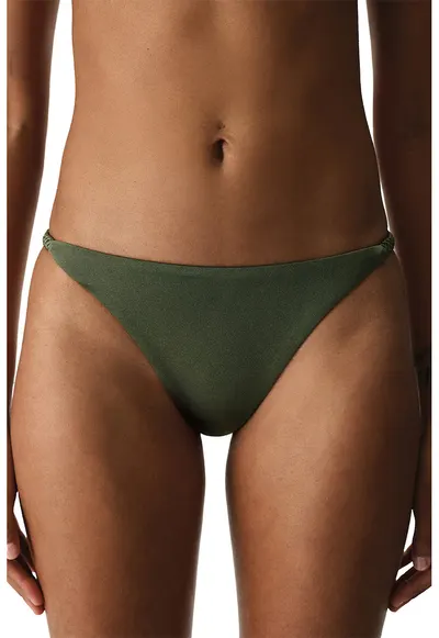 Slip clasic cu model uni - Verde padure