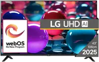 Televizor smart LG - 43UA73003LA, 43'', 4K Super Upscaling, HDR10 pro, ThinQ AI, Alpha 7 AI Gen8 Processor, LED, negru