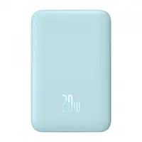 Baterie Externa Wireless Baseus Magnetic Mini, 10000mAh, 20W, PD + FQI, 1 x QI - 1 x USB-C, Albastra PPCX110103