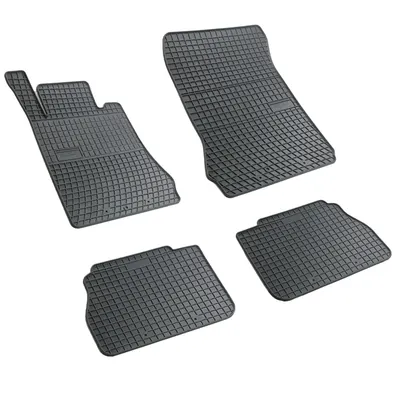 Set covorase auto din cauciuc Mercedes Clasa E W210 1995-2003, presuri FROGUM, negre, 4 buc.