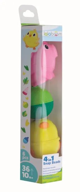 Joc de dezvoltare pentru bebe - Montessori Lalaboom 6 piese