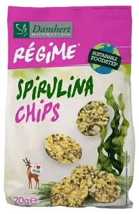Chips dietetic cu spirulină, 70 g, Damhert