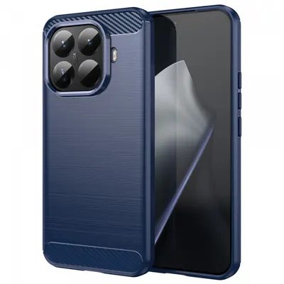 Husa pentru Xiaomi 15T Pro, Techsuit, Carbon, Albastra