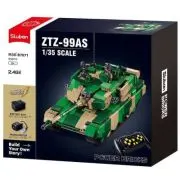 Set de constructie Power Bricks, 950 piese, Tanc cu radiocomanda, ZTZ-99AS