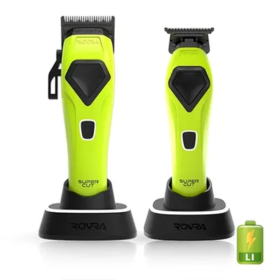 Set ROVRA - SUPER CUT - Masina de tuns + Masina de contur - vector