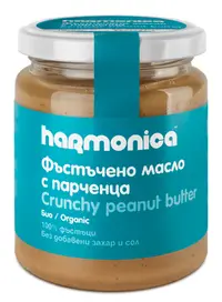 Crema de arahide Crunchy Bio, 250g, Harmonica