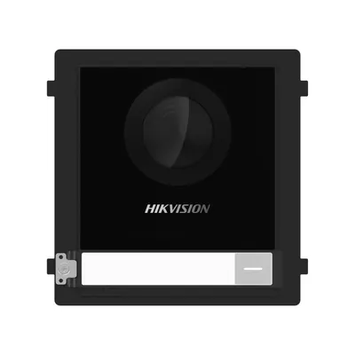 Panou videointerfon modular de exterior Hikvision DS-KD8003-IME1(B) 1 x buton apelare, camera video wide angle 180° Fish eye 2MP