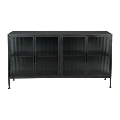 Vitrină neagră din metal 150x80 cm Boli – Dutchbone