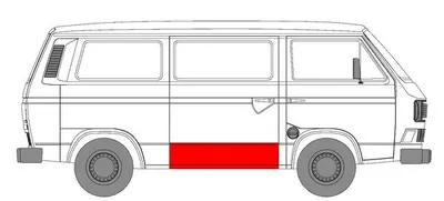 Panou reparatie Stanga/Dreapta potrivit VW TRANSPORTER T3 1979-1992 - (Panou de reparatii)