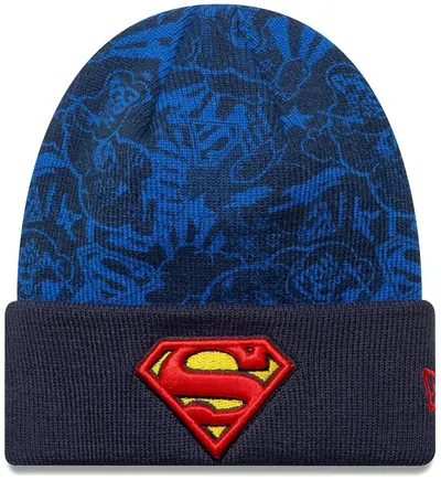 Căciulă de iarnă pentru copii New Era - DC Superman Youth, albastru