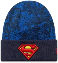 Căciulă de iarnă pentru copii New Era - DC Superman Youth, albastru