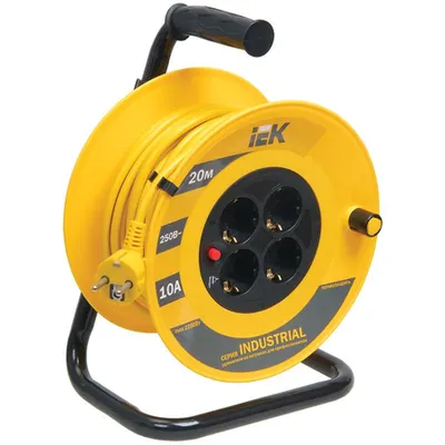 Derulator UK20 4 prizas 2P+PE/20m 3x1,0 mm2 Industrial