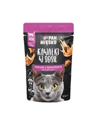 PAN MIĘSKO pui și creveți hrană umedă pisici 85 g în sos