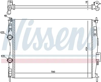 Radiator apa racire motor (transmisie manuala) NISSAN QASHQAI I 1.6 1.6LPG 2.0 intre 2007-2014
