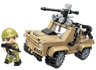 Constructor Qman - Jeep militar cu tunuri