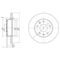 Disc frana DELPHI BG3426