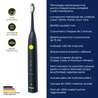 Periuta de dinti electrica sonica Jet Black Green Planet SC30 Beurer