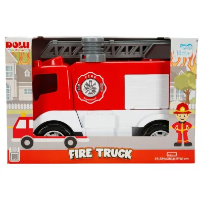 Camion de pompieri, Dolu, Rosu, 38 cm