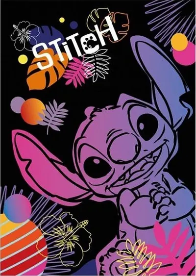 Caiet Cool Pack Disney - Stitch Black, A4, 60 foi, rânduri largi