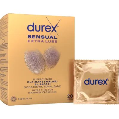 Durex Sensual Extra Lube prezervative 20 buc