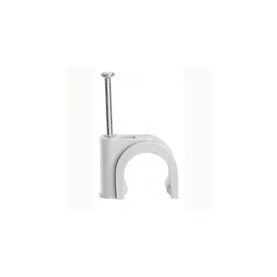 Clips fixare cablu Fixpentru - pentru concrete materials - pentru cable u009DØ 29 mm - gri