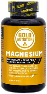 Magneziu 600mg, 60 capsule, Gold Nutrition