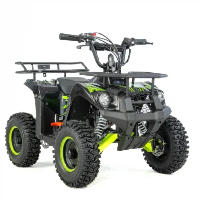 Mini atv XTR M9, roti 6inch, 50cc, 2 timpi, pornire la sfoara, culoare negru verde