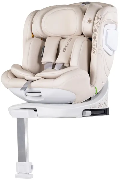 Scaun auto Chipolino - Clima Air, 360°, IsoFix, I-Size, 40-150 cm, culoarea biscuiți