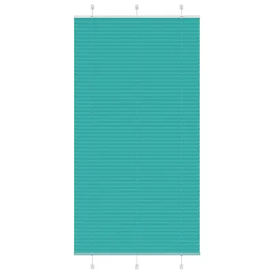 vidaXL Jaluzea plisată verde petrol 105x200 cm Lățime țesătură 104,4 cm