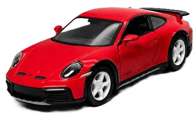 Mașinuță metalică Kinsmart - Porsche 911 GT2 RS, 1:36, roșu