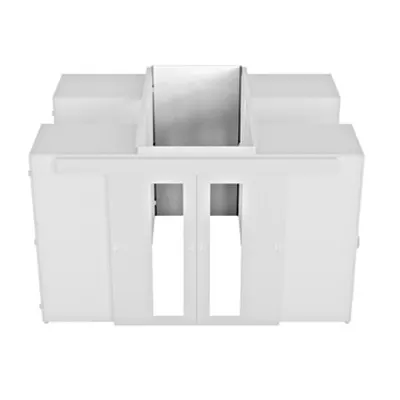 End of aisle panel Aisle width 12 RAL7035 lightgrey