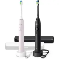 Philips Sonicare 3100 HX4072/42 periuta de dinti electrica sonica pachet duo Pink & Black 1 buc