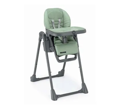 Scaun de masa multifunctional pentru bebelusi si copii CAM Pappananna Icon pliabil verde reglabil pe inaltime