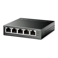 "5-Port Gigabit Easy Smart Switch with 4-Port PoE+ PORT: 4× Gigabit PoE+ Ports, 1× Gigabit Non-PoE Ports SPEC: 802.3at/af, 65 W