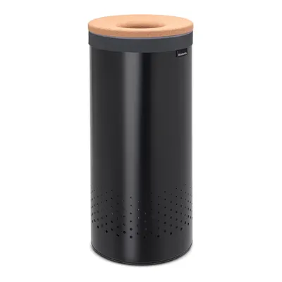Coș de rufe negru mat din metal 35 l – Brabantia