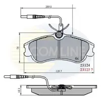 Set placute frana, frana disc COMLINE CBP1174