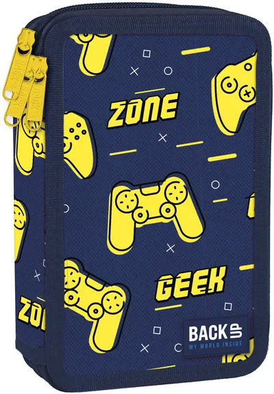 Penar cu rechizite BackUp EW BackUp EW - Game Zone, cu 3 fermoare