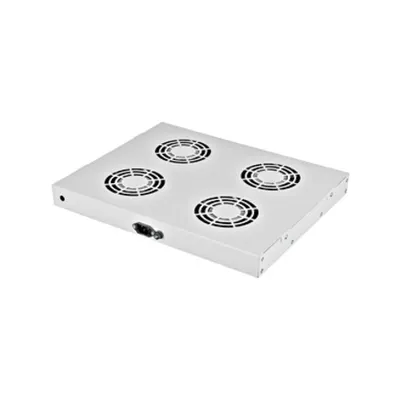 Placă 19” cu 4 ventilatoare, 1U, termostat digital, RAL7035