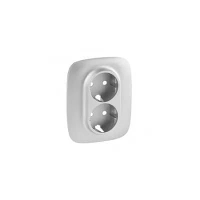 Capac Valena Allure - 2x2P+E priza - German standard - aluminiu