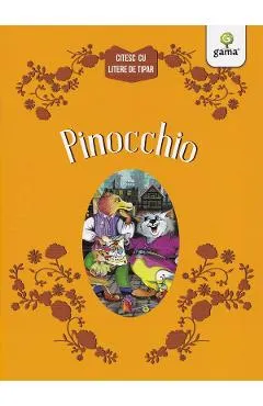 Pinocchio. Citesc cu litere de tipar
