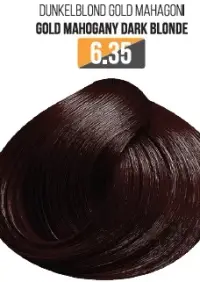 Vopsea Profesionala Fara Amoniac EVOQUE USA, Nuanta 6.35 GOLD MAHOGANI DARK BLONDE - Cu Ulei de Argan si 12 Aminoacizi, 100 ml - Evoque