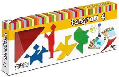 Joc din lemn Cayro - Tangram pentru patru persoane