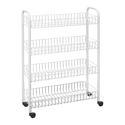 Raft mobil din metal alb 23x84 cm - Metaltex