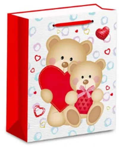 Pungă cadou Love - 26 х 32 х 10 cm, design 3