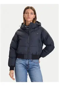 Geaca de iarna dama - negru - sintetic - regular fit -