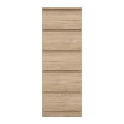Comodă în culoare naturală cu aspect de lemn de stejar 40x111x50 cm Naia – Tvilum
