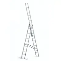 Scara profesionala din aluminiu, 3 tronsoane 3 x 13 trepte