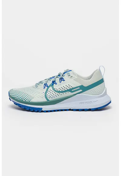 Pantofi din material textil pentru alergare pe teren accidentat React Pegasus 4 - Gri/Verde pal